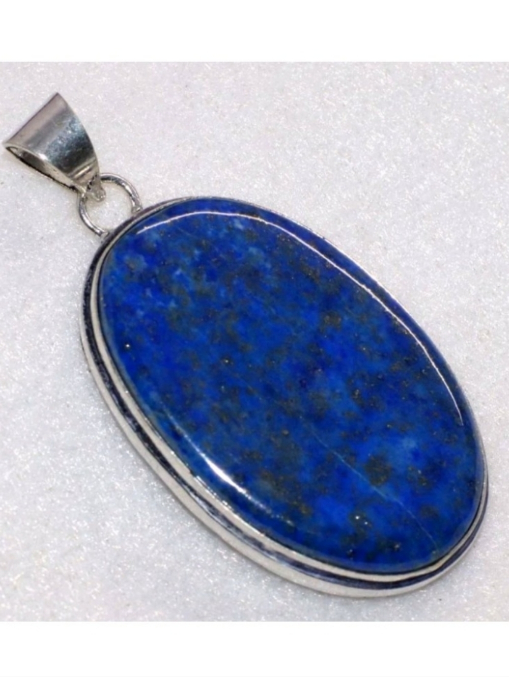 Lapis Lazuli Gemstone Jewelry 925 Sterling Silver Handmade Pendant Necklace